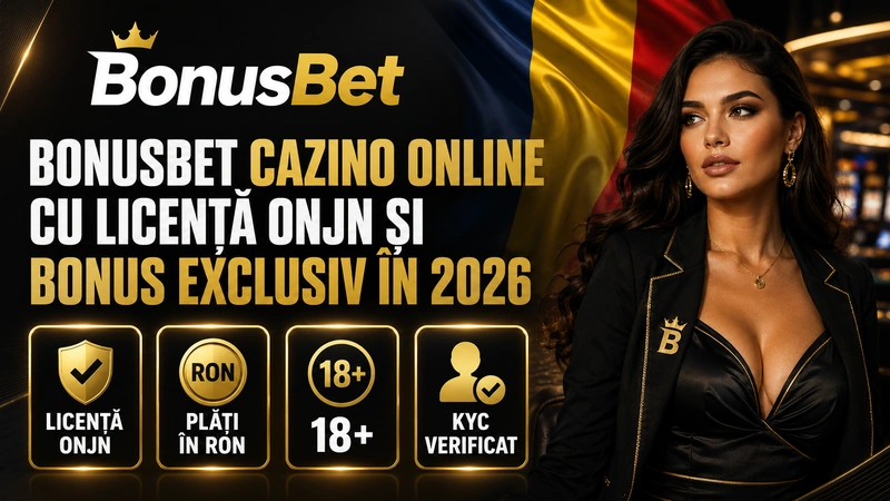 BonusBet cazino online România 2026 cu bonus și licență ONJN